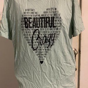 medium light green shirt